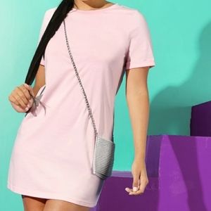 Pink t shirt dress